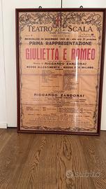 Manifesto originale “Teatro alla Scala “