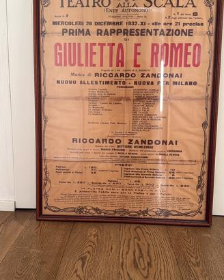 Manifesto originale “Teatro alla Scala “