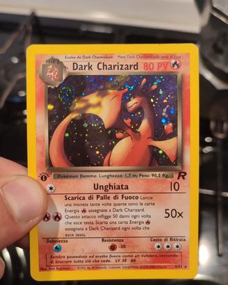 Dark Charizard holo prima edizione 