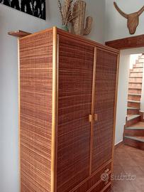 Armadio in Rattan 