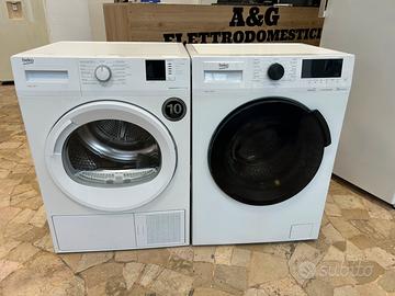 Set Lavatrice Beko 9kg asciugatrice Beko 8kg