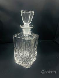 Bottiglia Art Déco in cristallo per liquori