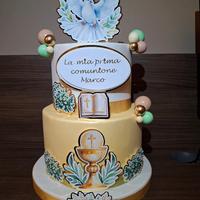 torta scenografica prima comunione 