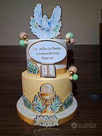 torta scenografica prima comunione 