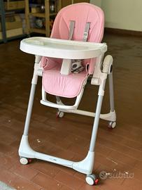 Seggiolone Peg Perego Prima Pappa Follow Me Rosa