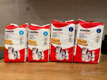 Pannolini Mutandina per cani, 4 pezzi L/M