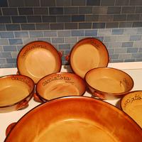 Set tegame e tegamini in terracotta smaltata