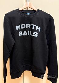 Felpa North Sails nera paricollo