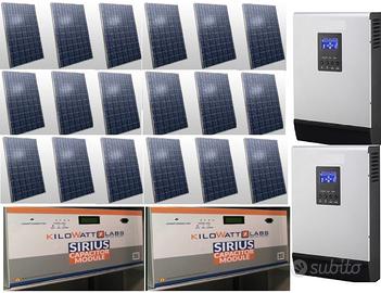 Fotovoltaico 3 Kw accumulo al litio da 10.2 kWh