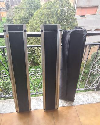 Pedana rampa allungabile carrozzine sedie a rottel