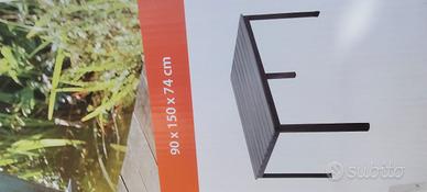 TAVOLO IN ALLUMINIO PER ESTERNO ANCORA IMBALLATO 
