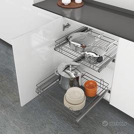 Cesto estraibile cassetto cucina 60 cm Compagnucci