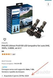 Philips ultinon pro9100 Led h4