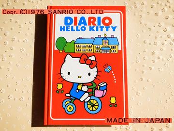 VINTAGE 1976 Sanrio Hello KITTY DIARIO NUOVO49anni