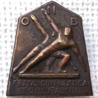 Spilla epoca fascista OB Forlì x festa ginnastica