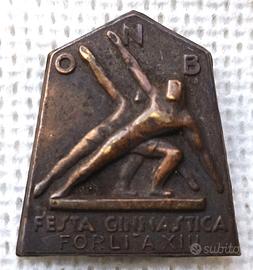 Spilla epoca fascista OB Forlì x festa ginnastica