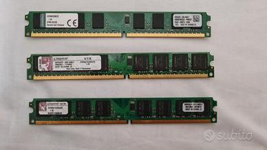 RAM Kingston Dimm DDR2 667 Mhz Pc4200 V-Data, 3 Gb
