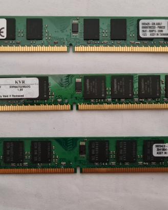 RAM Kingston Dimm DDR2 667 Mhz Pc4200 V-Data, 3 Gb