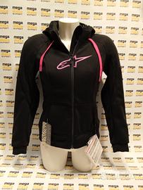 Felpa moto donna S o M Alpinestars Chrome Sport