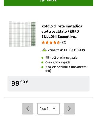 Rete metallica elettrosaldato H150 x 25 metri 