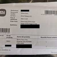 Redmi Pad 2 Pro (NUOVO) 128GB - Mai aperto