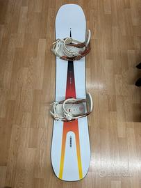 SNOWBOARD BURTON CUSTOM 45 SMALL CON ATTACCO EST