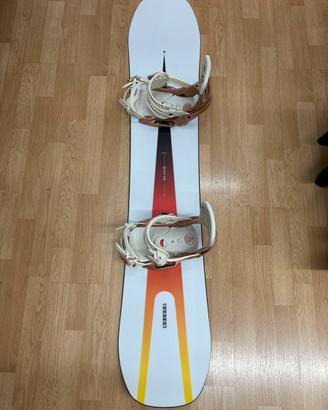SNOWBOARD BURTON CUSTOM 45 SMALL CON ATTACCO EST
