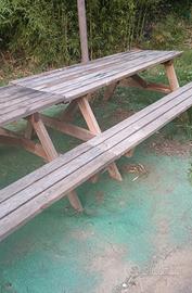 panca tavolo da giardino