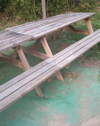 panca tavolo da giardino