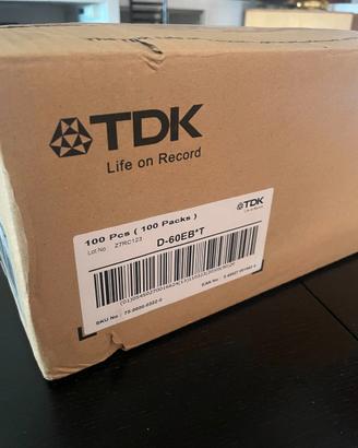 CASSETTE STEREO4 TDK D60 SCATOLA 100 PEZZI NUOVE