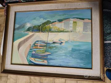Quadro con barche 