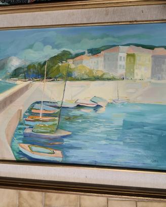 Quadro con barche 