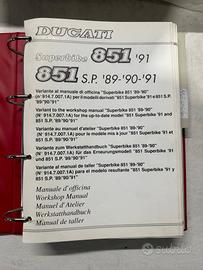 Manuale Officina Originale Ducati 851 1991 851 SP 