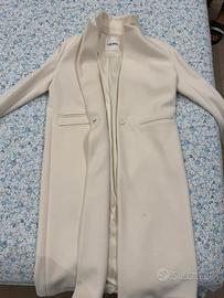 Cappotto Lungo CamomillaStudio Donna Bianco Avorio