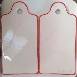 Set 2 Taglieri/Vassoi in Ceramica 