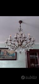 Due lampadari di cristallo di Boemia