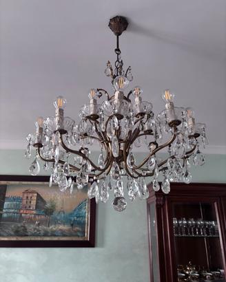 Due lampadari di cristallo di Boemia