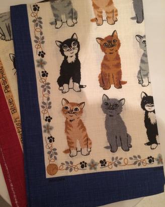 Asciugamani in lino / cucina / con gatti