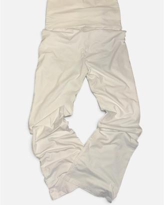 Leggings bianchi a vita alta e gamba larga XS/S