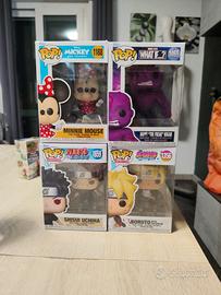Funko Pop lotto 4 pezzi anime disney marvel