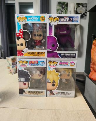 Funko Pop lotto 4 pezzi anime disney marvel