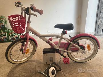 Bicicletta bambina 4/6 anni btwin 500 - 16 pollici