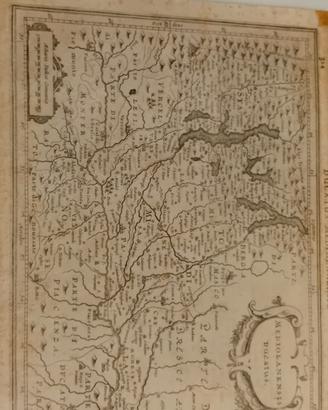 antica mappa ducato di Milano rarissima 