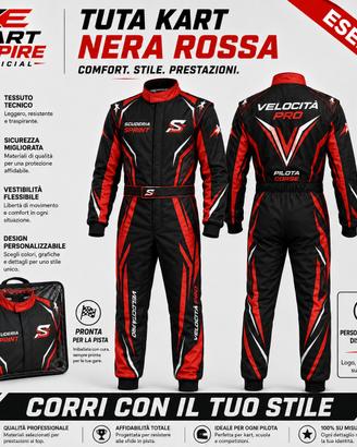 Tuta go kart personalizzata