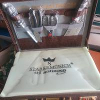 Set posate coltelli e forchetta con valigetta 