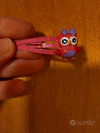 molletta capelli bambina gufo