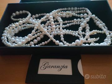 Collana di perle naturali coltivate 