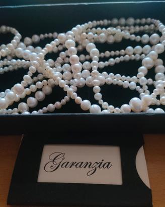 Collana di perle naturali coltivate 