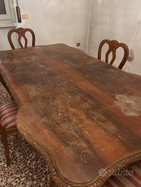 Tavolo in legno massello - da resturare