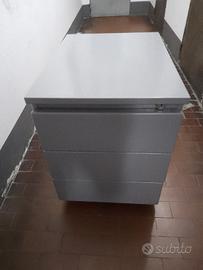 Cassettiera per scrivania vintage in metallo